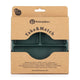 Farfurie compartimentata, Petite&Mars, Take&Match, Rotunda, Cu ventuza si 3 compartimente, Silicon, Fara BPA, 500 ml, 6 luni+, Verde