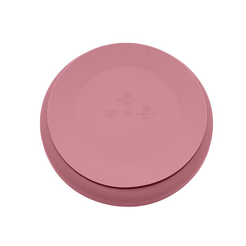 Farfurie, Petite&Mars, Take&Match, Din silicon, Cu ventuza, Fara BPA, 6 luni+, 400 ml, Roz