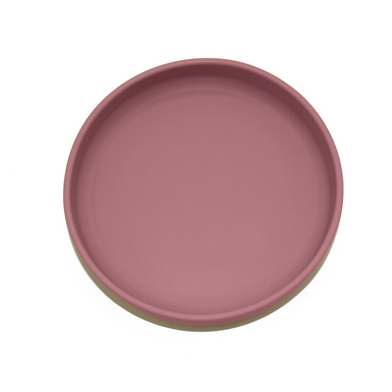 Farfurie, Petite&Mars, Take&Match, Din silicon, Cu ventuza, Fara BPA, 6 luni+, 400 ml, Roz