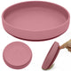 Farfurie, Petite&Mars, Take&Match, Din silicon, Cu ventuza, Fara BPA, 6 luni+, 400 ml, Roz
