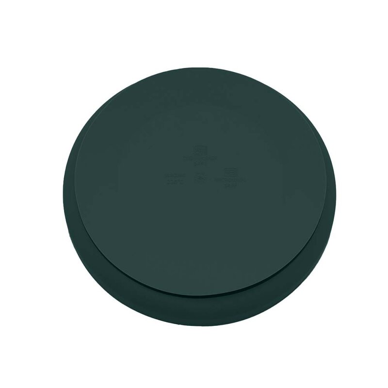 Farfurie, Petite&Mars, Take&Match, Din silicon, Cu ventuza, Fara BPA, 6 luni+, 400 ml, Verde Inchis