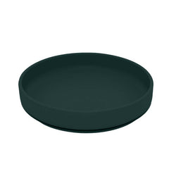 Farfurie, Petite&Mars, Take&Match, Din silicon, Cu ventuza, Fara BPA, 6 luni+, 400 ml, Verde Inchis