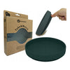 Farfurie, Petite&Mars, Take&Match, Din silicon, Cu ventuza, Fara BPA, 6 luni+, 400 ml, Verde Inchis