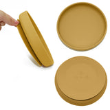 Farfurie, Petite&Mars, Take&Match, Din silicon, Cu ventuza, Fara BPA, 6 luni+, 400 ml, Ocru