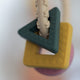 Jucarie dentitie, Petite&Mars, Include 3 forme geometrice, Moale, Cu diverse texturi, Silicon, Fara BPA, 0 luni+, Multicolor