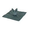 Jucarie interactiva, Petite&Mars, Iepurasul Hugo, Din muselina de bambus, Cu sunet, Conform standardului de securitate Oeko-tex 100 34 x 30 cm, 0 luni+, Verde inchis