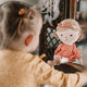 Papusa, Petite&Mars, Sophie 14 x 34 cm, 0 luni+, Ambalaj cu mini puzzle din carton, 35 cm, Roz