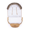 Sac de iarna, Petite&Mars, Comfy, 4 in 1, Impermeabil,Cu blanita si interior din fleece, Universal, Pentru carucior, 100 x 55 cm, Caramel