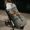 Sac de iarna, Petite&Mars, Jibot, Pentru carucior, landou sau scaun auto, 100x48 cm, Impermeabil, Cu elemente reflectorizante, Extensibil, 3 in 1, Bej