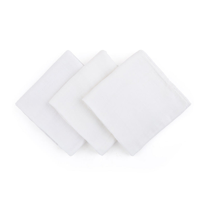 Set 3 scutece, Petite&Mars, Moussy Total White, Din muselina de bambus, Hipoalergenice, 68 x 68 cm, Certificate Oeko Tex Standard 100, Alb