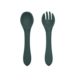 Set tacamuri, Petite&Mars, Take&Match, Din silicon, Fara BPA 6 luni+, Verde inchis