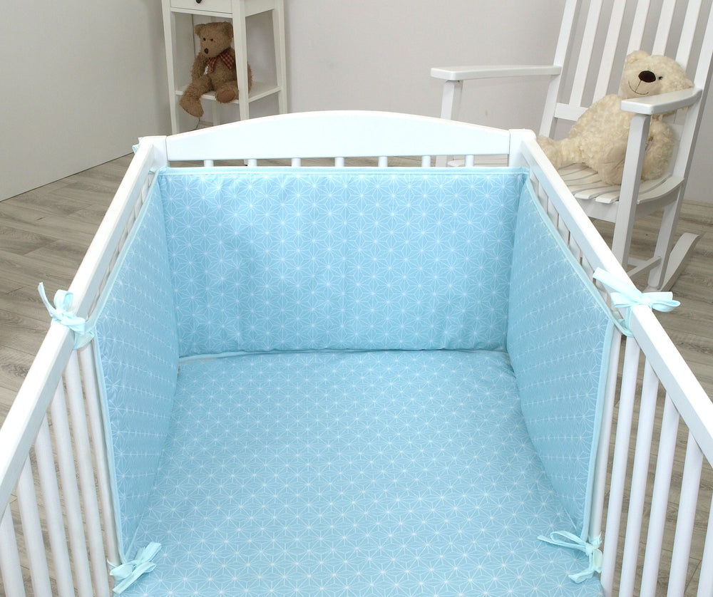 Jolie Aparatoare patut Geometric Turquoise, 180*35cm
