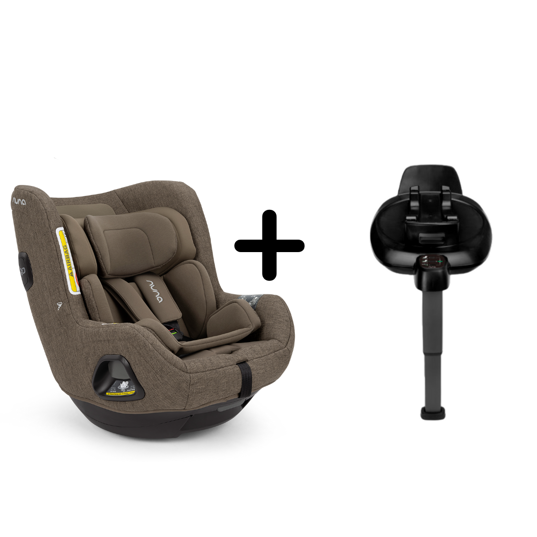 Nuna - Set Scaun auto rotativ i-Size TODL next Pistachio, 40-105 cm + Baza isofix BASE next i-Size pentru TODL next, testat ADAC - gogobaby.ro