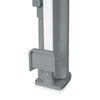 Poarta de siguranta, Lionelo, Thea, Textila, Ofera vizibilitate, Retractabila, Mecanism dublu de blocare, Montaj universal, 80x140 cm, Conform cu standardul european de securitate EN1930, Gri