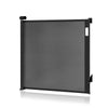 Poarta de siguranta, Lionelo, Thea, Cu suruburi, Textila, Retractabila, Mecanism dublu de blocare, Montaj universal, 80x140 cm, Conform cu standardul european de securitate EN1930, Negru