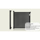 Poarta de siguranta, Lionelo, Thea, Cu suruburi, Textila, Retractabila, Mecanism dublu de blocare, Montaj universal, 95x140 cm, Conform cu standardul european de securitate EN1930, Negru