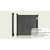 Poarta de siguranta, Lionelo, Thea, Cu suruburi, Textila, Retractabila, Mecanism dublu de blocare, Montaj universal, 80x140 cm, Conform cu standardul european de securitate EN1930, Negru