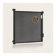 Poarta de siguranta, Lionelo, Thea, Cu suruburi, Textila, Retractabila, Mecanism dublu de blocare, Montaj universal, 95x140 cm, Conform cu standardul european de securitate EN1930, Negru