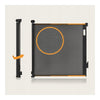 Poarta de siguranta, Lionelo, Thea, Cu suruburi, Textila, Retractabila, Mecanism dublu de blocare, Montaj universal, 80x140 cm, Conform cu standardul european de securitate EN1930, Negru
