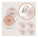 Pompa de san, Lionelo, Fidi Free Slim Duo, Portabila, Cu accesorii, Hands-free, Trifazata, Panou control, Autonomie pana la 3 h, 9 functii de masaj, Silentioasa- 40 db, Capacitate 150 ml, Roz
