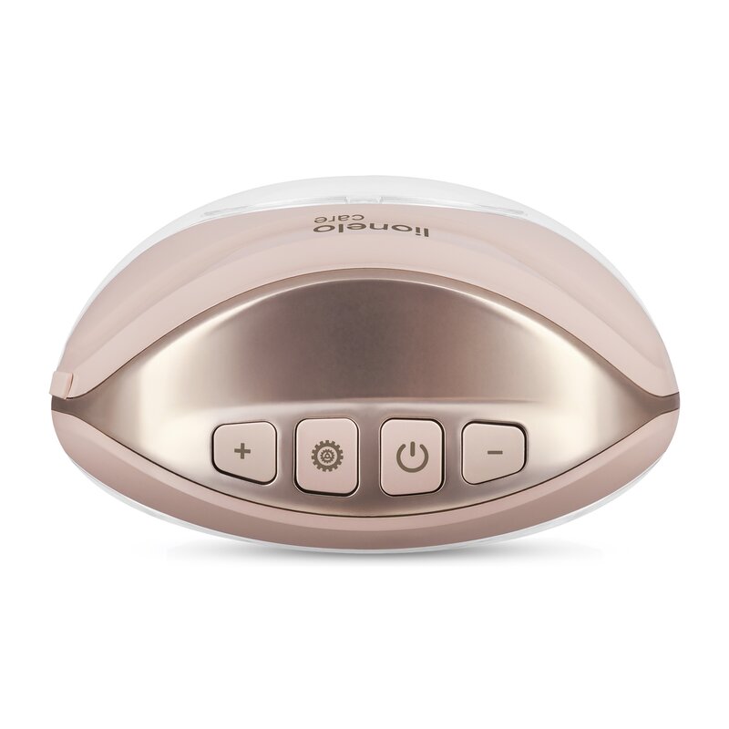 Pompa de san, Lionelo, Fidi Free Slim Duo, Portabila, Cu accesorii, Hands-free, Trifazata, Panou control, Autonomie pana la 3 h, 9 functii de masaj, Silentioasa- 40 db, Capacitate 150 ml, Roz