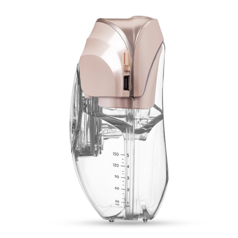 Pompa de san, Lionelo, Fidi Free Slim, Portabila, Cu accesorii, Hands-free, Trifazata, Panou control, Autonomie pana la 3 h, 9 functii de masaj, Silentioasa- 40 db, Capacitate 150 ml, Roz