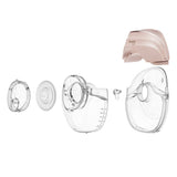 Pompa de san, Lionelo, Fidi Free Slim, Portabila, Cu accesorii, Hands-free, Trifazata, Panou control, Autonomie pana la 3 h, 9 functii de masaj, Silentioasa- 40 db, Capacitate 150 ml, Roz