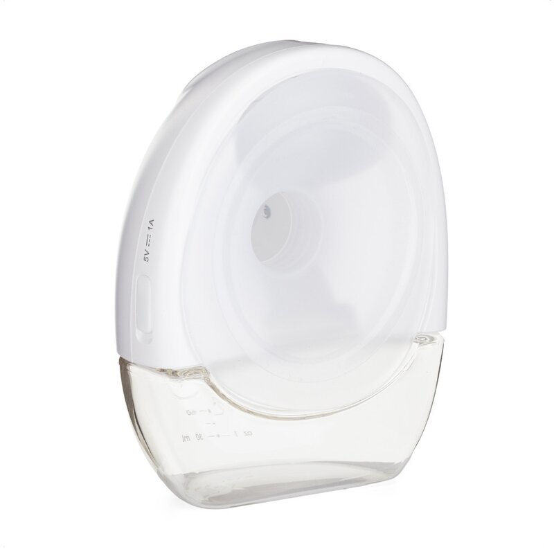 Pompa de san, Petite&Mars, Gaia Duo, Portabila, Cu 3 moduri, Panou control, Autonomie pana la 2.5 h, 9 functii de masaj, Silentioasa- 55db, Capacitate 180 ml, Alb