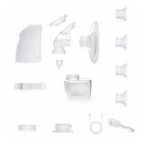 Pompa de san, Petite&Mars, Gaia Duo, Portabila, Cu 3 moduri, Panou control, Autonomie pana la 2.5 h, 9 functii de masaj, Silentioasa- 55db, Capacitate 180 ml, Alb