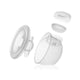 Pompa dubla de san, Lionelo, Twee Free, Hands Free, Electrica, Cu 9 nivele de aspiratie, 3 moduri de functionare, Afisaj LED, Functionare pana la 120 min, Silentioasa, Fara BPA, Include 2 recipiente de 150 ml, Cablu USB, Alb/Gri