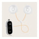 Pompa dubla de san, Lionelo, Twee Free, Hands Free, Electrica, Cu 9 nivele de aspiratie, 3 moduri de functionare, Afisaj LED, Functionare pana la 120 min, Silentioasa, Fara BPA, Include 2 recipiente de 150 ml, Cablu USB, Alb/Gri
