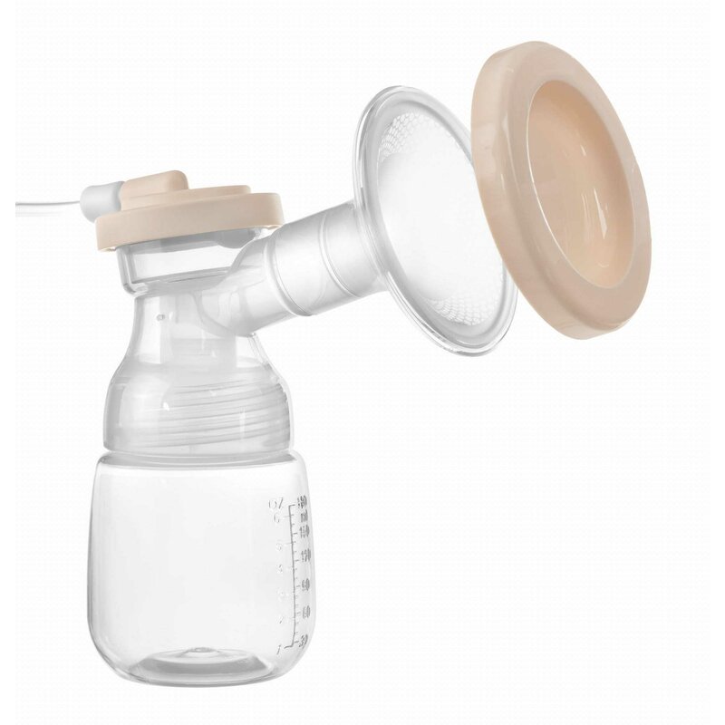 Pompa san electrica, Bocioland, Emma, Modul de stimulare, Aspirare si functie masaj, Cu biberon si o suzeta, Pink