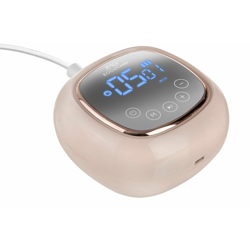 Pompa san electrica, Bocioland, Emma, Modul de stimulare, Aspirare si functie masaj, Cu biberon si o suzeta, Pink