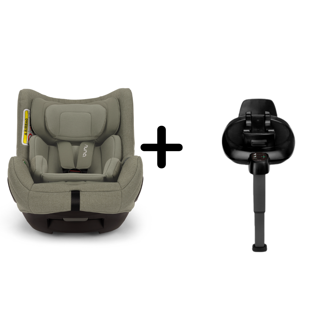 Nuna - Set Scaun auto rotativ i-Size TODL next Pine, 40-105 cm + Baza isofix BASE next i-Size pentru TODL next, testat ADAC - gogobaby.ro