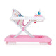 Premergator, Feedo, Pliabil, Cu panou de joaca inclus, Cu inaltime reglabila in 3 pozitii, Cu sistem de franare, Dezvolta abilitatile motorii si senzoriale, Greutate maxima suportata 12 kg, 6 luni+, Pink