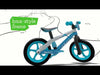 Bicicleta de echilibru, Chillafish, BMXie 2, Cu suport pentru picioare si frana integrate, Cu sa reglabila, Greutatate 3.8 Kg, 12 inch, Pentru 2 - 5 ani, Kiwi
