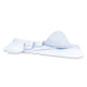 Prosop cu gluga, MimiNu, Mare, Cu volanas, Dimensiune 100x100 cm, Din bumbac si thermo fleece, Materiale certificate Oeko Tex Standard 100, Colectia Royal, Blue