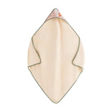 Prosop cu gluga, Petite&Mars, Loulou, Mare, 100 x 100 cm, 70% bambus, 30% bumbac, Certificare Oeko-Tex Standard 100, Hipoalergenic, respirabil si rezistent la mirosuri, Bej
