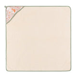 Prosop cu gluga, Petite&Mars, Loulou, Mare, 100 x 100 cm, 70% bambus, 30% bumbac, Certificare Oeko-Tex Standard 100, Hipoalergenic, respirabil si rezistent la mirosuri, Bej