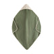 Prosop cu gluga, Petite&Mars, Loulou, Mare, 100 x 100 cm, 70% bambus, 30% bumbac, Certificare Oeko-Tex Standard 100, Hipoalergenic, respirabil si rezistent la mirosuri, Verde Botanic