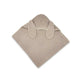 Prosop cu gluga, Qmini, Mare, Cu broderie si urechi, Dimensiune 100x100 cm, Din tricot termo-terry din bambus, Materiale certificate Oeko Tex Standard 100, Eared Bear Mocha