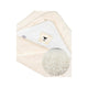 Prosop de baie, Bocioland, Cu gluga, 100% bumbac, 80x80 cm, Teddy Bear, Beige