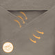 Prosop de baie, Lionelo, Cu gluga, Din muselina, 100% bumbac, 80x80 cm, Absorbtie eficienta, Bej inchis
