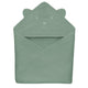 Prosop de baie, Lionelo, Cu gluga, Din muselina, 100% bumbac, 80x80 cm, Absorbtie eficienta, Verde