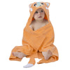 Prosop de baie, Playgro, Friendly Forest, Cu gluga si codita, 100% bumbac, 60x80 cm, Fox, Portocaliu