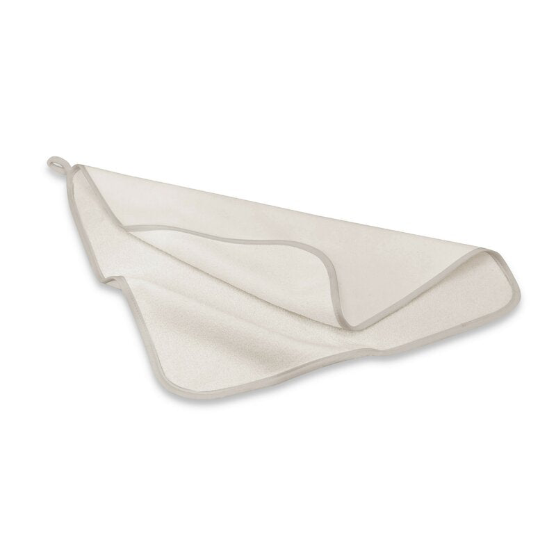 Prosopel copii, Qmini, Dimensiune 40x40cm, Din tricot termo-terry din bambus, Materiale certificate Oeko Tex Standard 100, Beige
