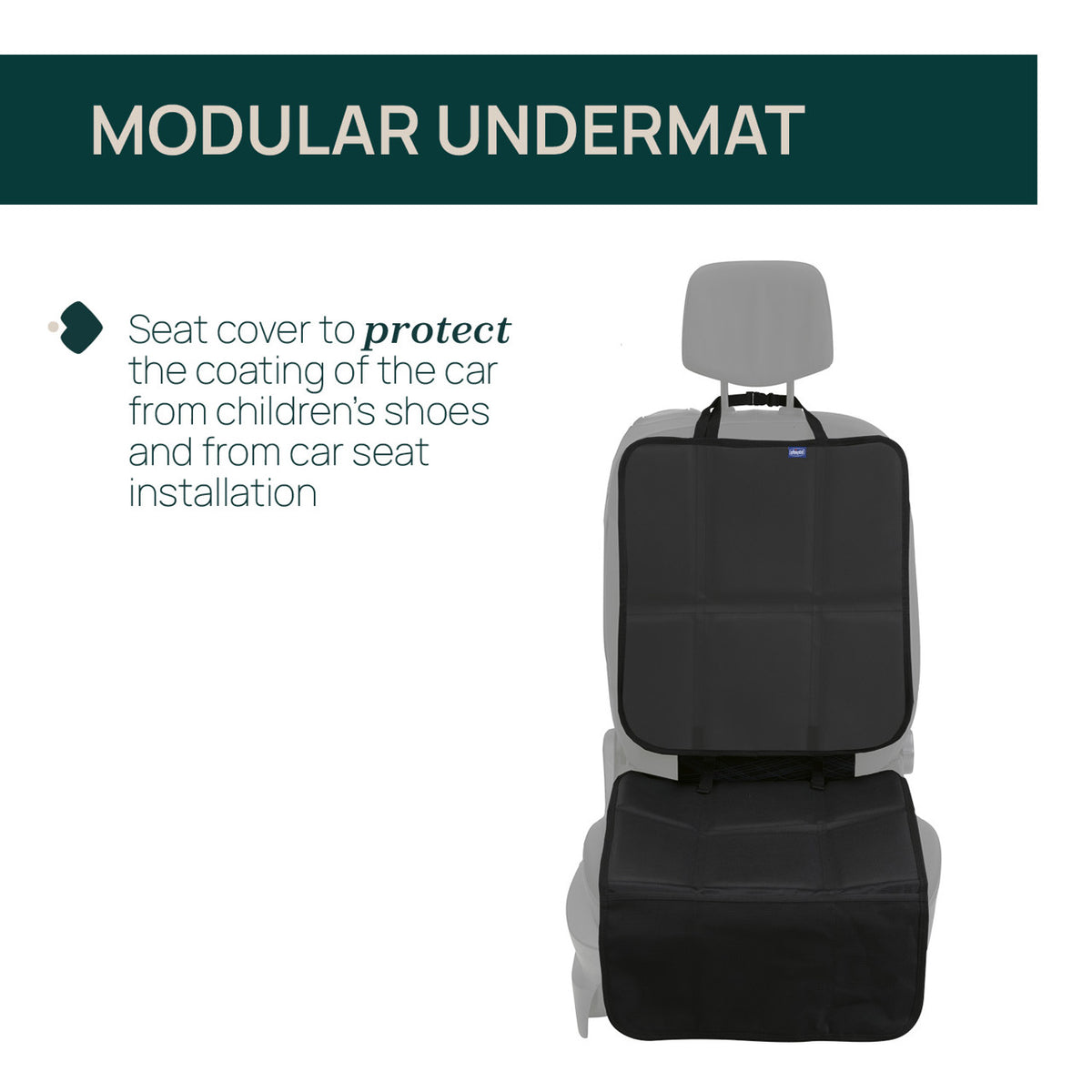 Protectie Chicco pentru bancheta auto, Negru, 0 luni+ - gogobaby.ro