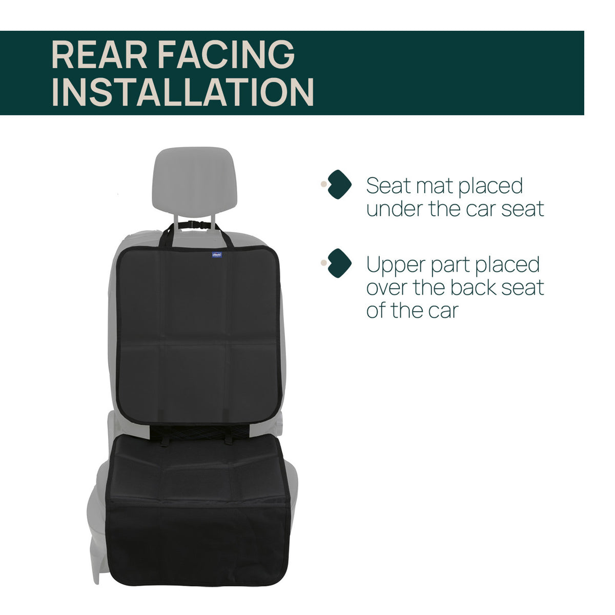 Protectie Chicco pentru bancheta auto, Negru, 0 luni+ - gogobaby.ro