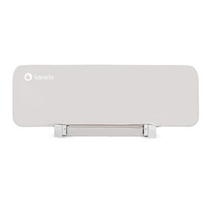 Protectie laterala pat, Lionelo, Lora, Pliabila, Sistem de blocare StandSafe, Geanta de transport inclusa, 105 x 45 cm, Bej