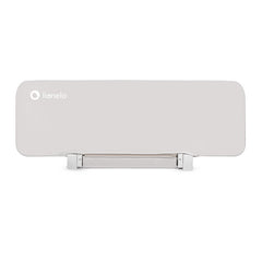 Protectie laterala pat, Lionelo, Lora, Pliabila, Sistem de blocare StandSafe, Geanta de transport inclusa, 105 x 45 cm, Bej